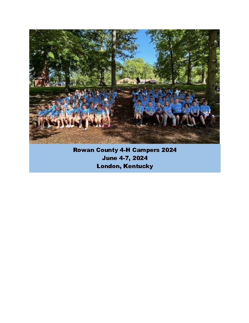 Rowan County 4-H Campers 2024